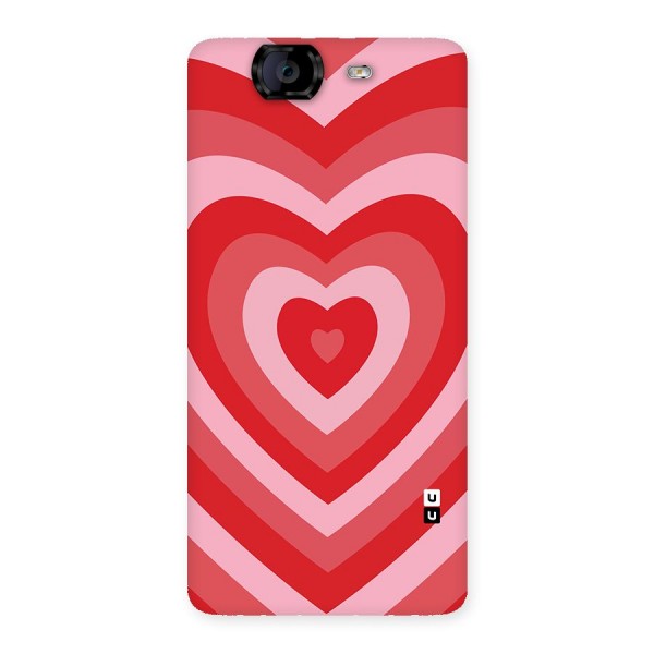 Red Retro Hearts Back Case for Canvas Knight A350