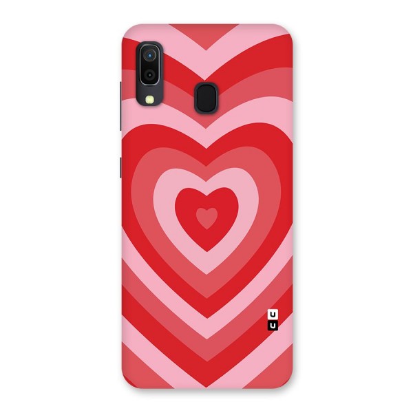 Red Retro Hearts Back Case for Galaxy A20