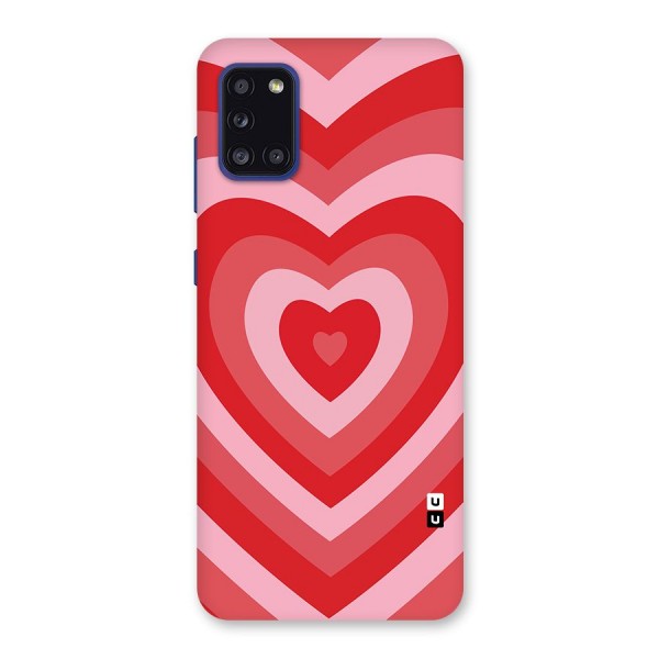 Red Retro Hearts Back Case for Galaxy A31