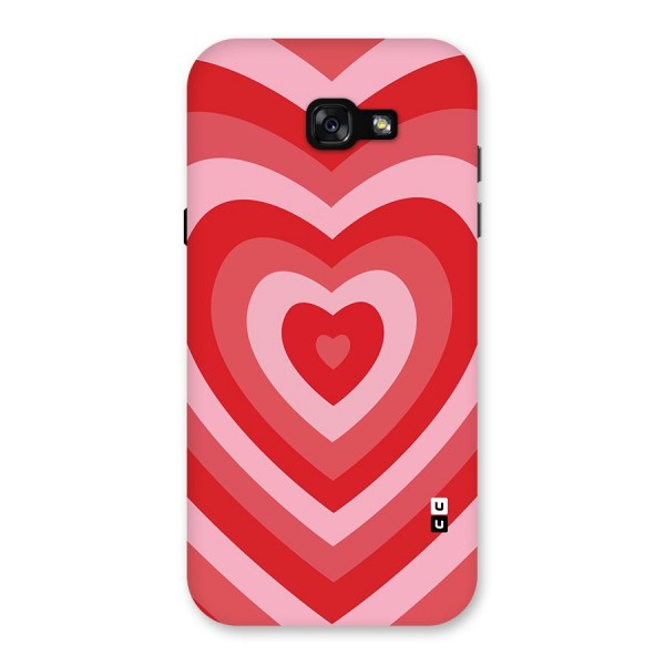 Red Retro Hearts Back Case for Galaxy A7 (2017)