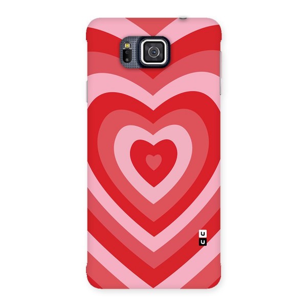 Red Retro Hearts Back Case for Galaxy Alpha