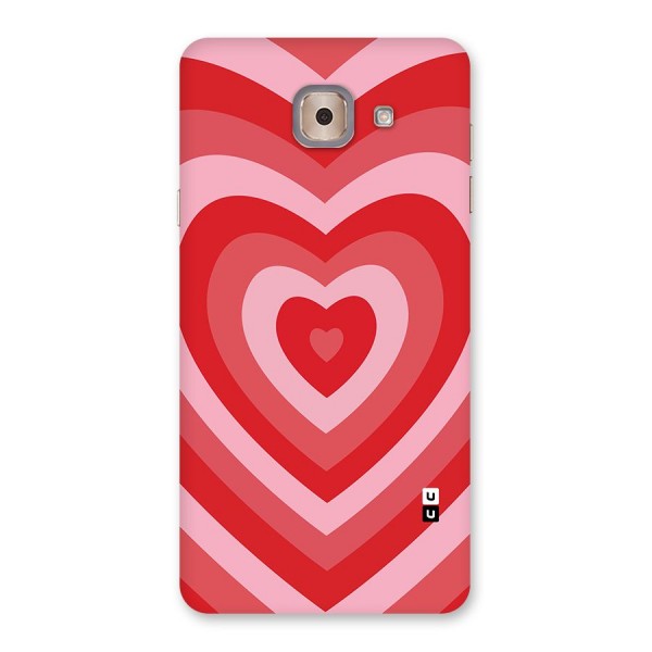 Red Retro Hearts Back Case for Galaxy J7 Max