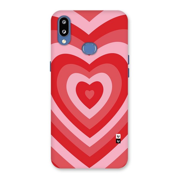 Red Retro Hearts Back Case for Galaxy M01s