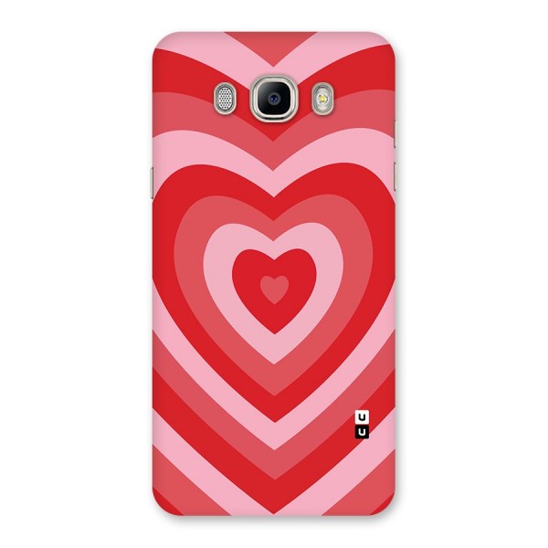 Red Retro Hearts Back Case for Galaxy On8