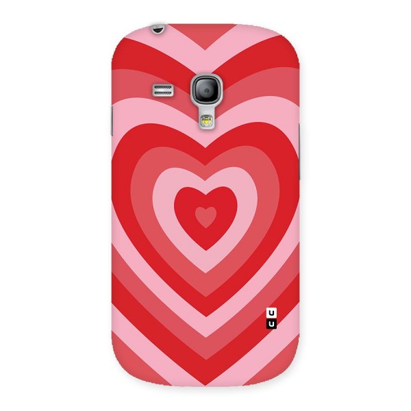 Red Retro Hearts Back Case for Galaxy S3 Mini