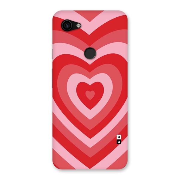 Red Retro Hearts Back Case for Google Pixel 3a XL