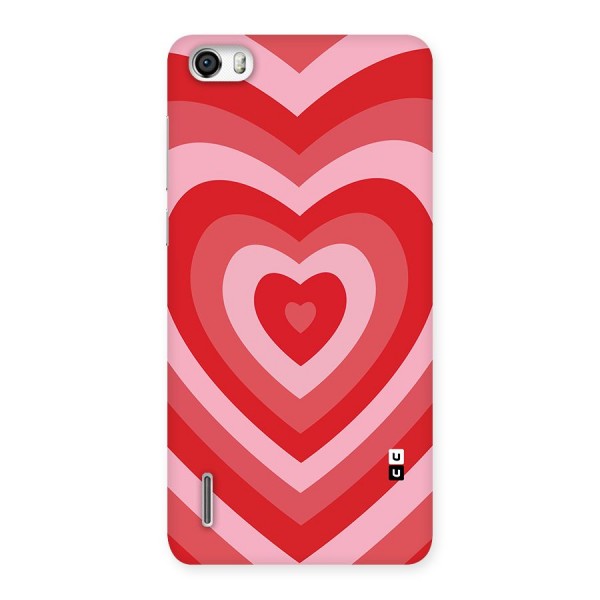 Red Retro Hearts Back Case for Honor 6