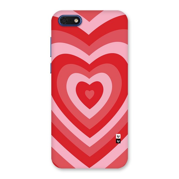 Red Retro Hearts Back Case for Honor 7s