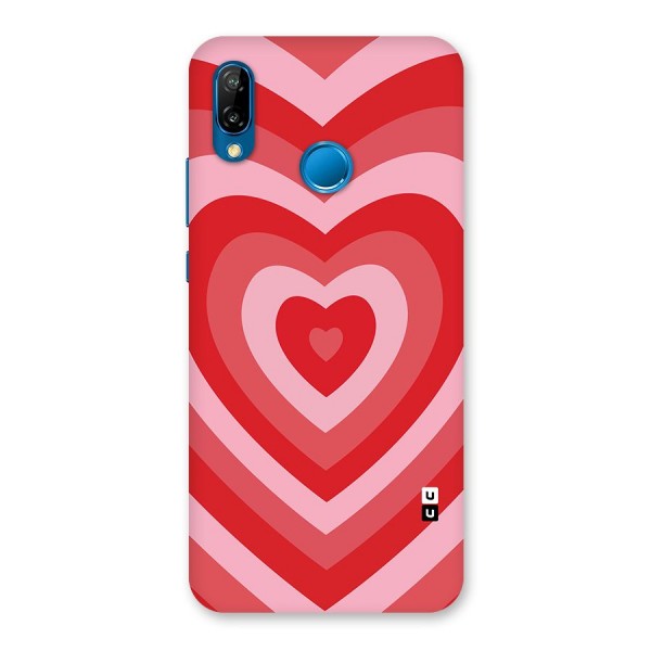 Red Retro Hearts Back Case for Huawei P20 Lite