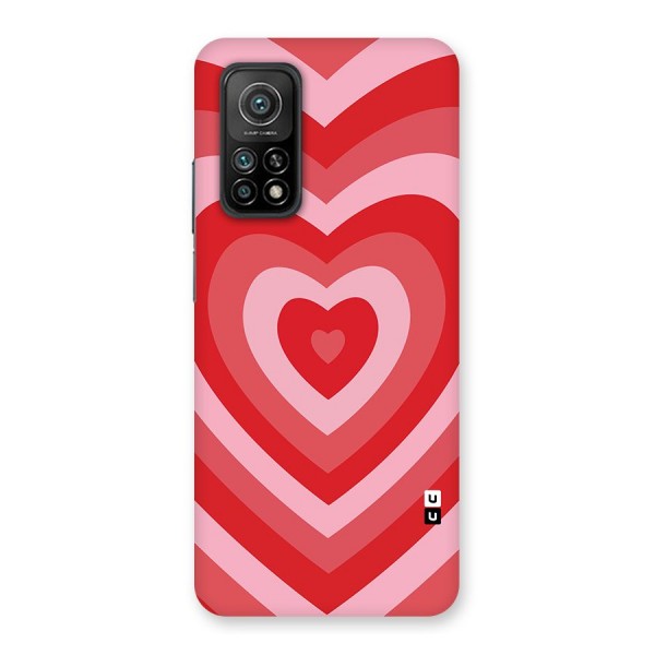 Red Retro Hearts Back Case for Mi 10T Pro 5G