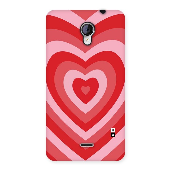 Red Retro Hearts Back Case for Micromax Unite 2 A106