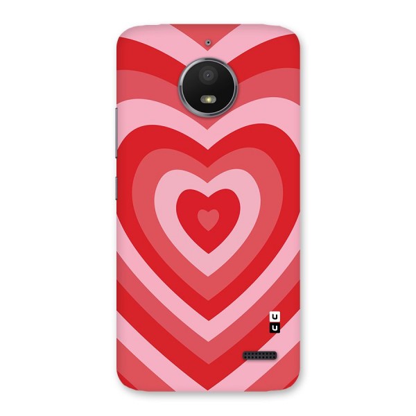 Red Retro Hearts Back Case for Moto E4