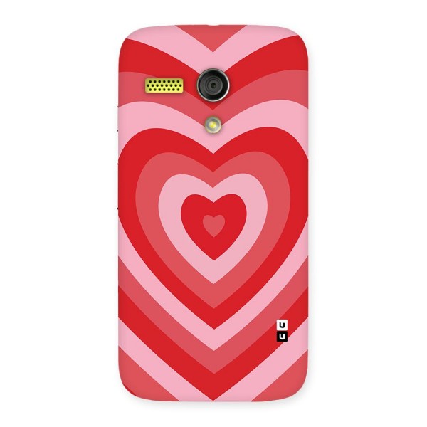 Red Retro Hearts Back Case for Moto G