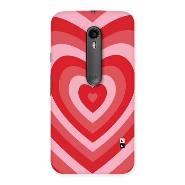 Red Retro Hearts Back Case for Moto G3