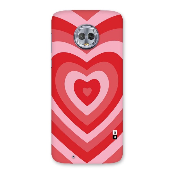 Red Retro Hearts Back Case for Moto G6