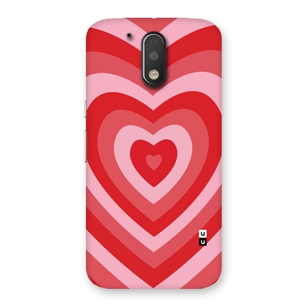 Red Retro Hearts Back Case for Motorola Moto G4