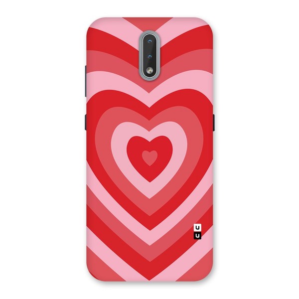 Red Retro Hearts Back Case for Nokia 2.3