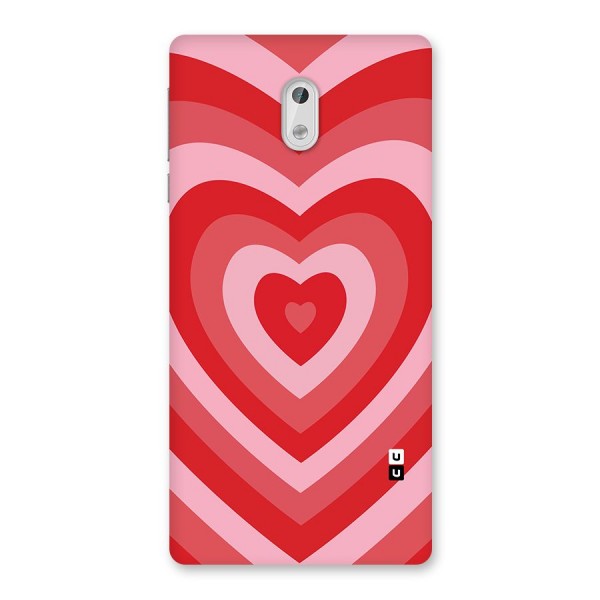 Red Retro Hearts Back Case for Nokia 3