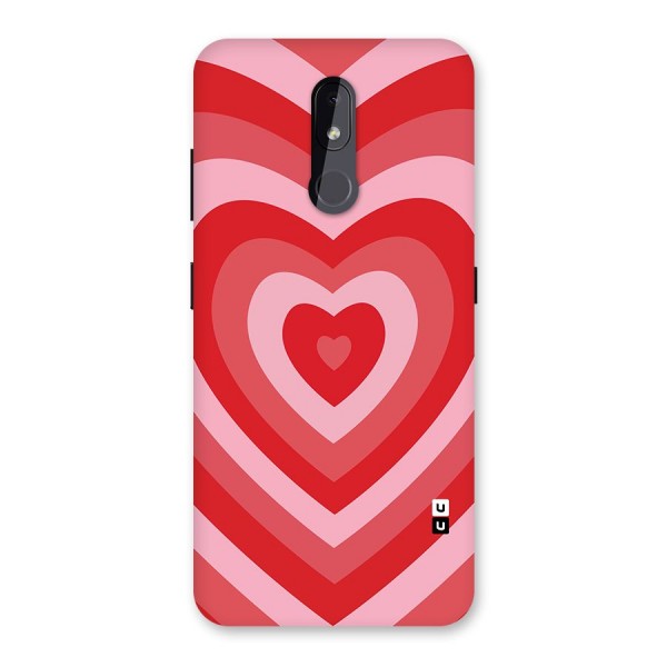 Red Retro Hearts Back Case for Nokia 3.2