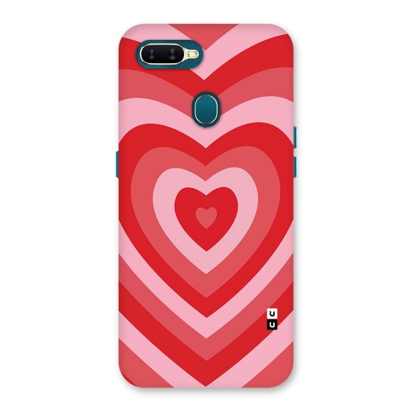 Red Retro Hearts Back Case for Oppo A11k