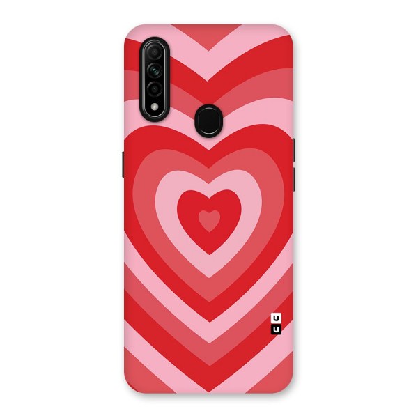 Red Retro Hearts Back Case for Oppo A31