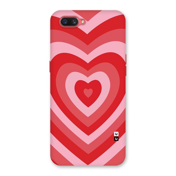 Red Retro Hearts Back Case for Oppo A3s