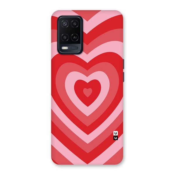 Red Retro Hearts Back Case for Oppo A54