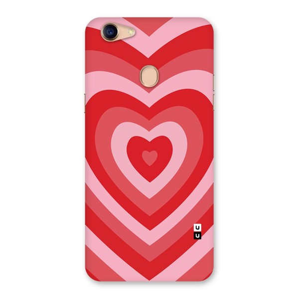 Red Retro Hearts Back Case for Oppo F5