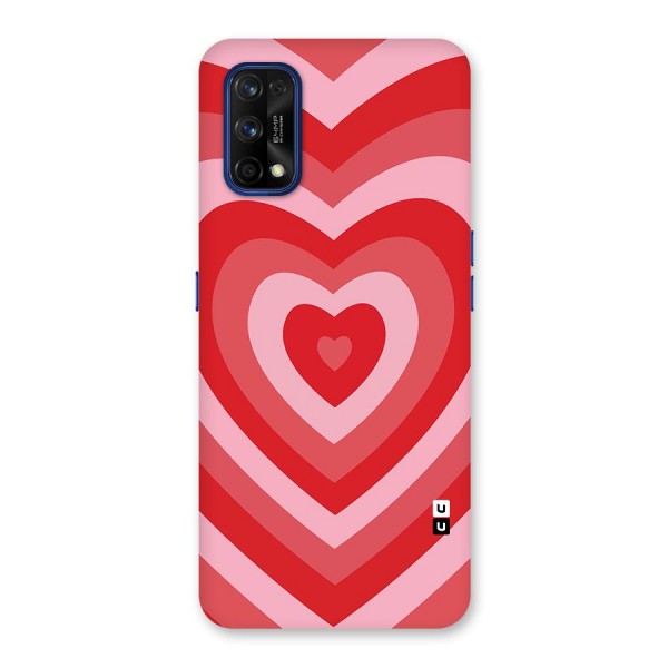 Red Retro Hearts Back Case for Realme 7 Pro