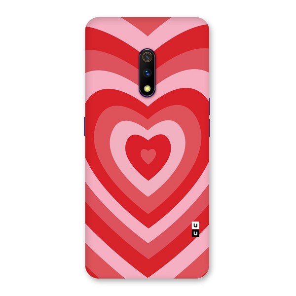 Red Retro Hearts Back Case for Realme X