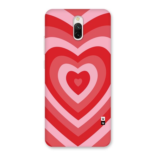 Red Retro Hearts Back Case for Redmi 8A Dual