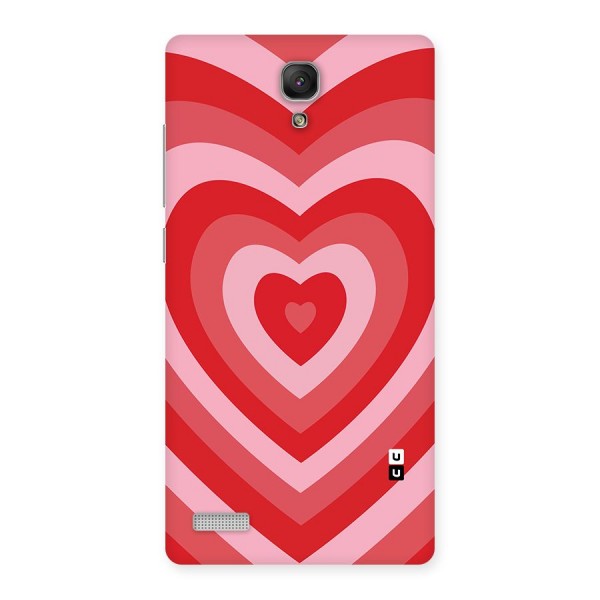 Red Retro Hearts Back Case for Redmi Note