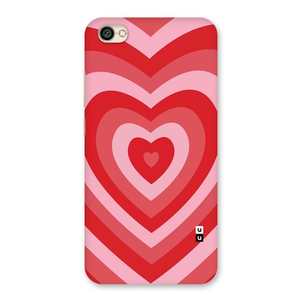 Red Retro Hearts Back Case for Redmi Y1 Lite