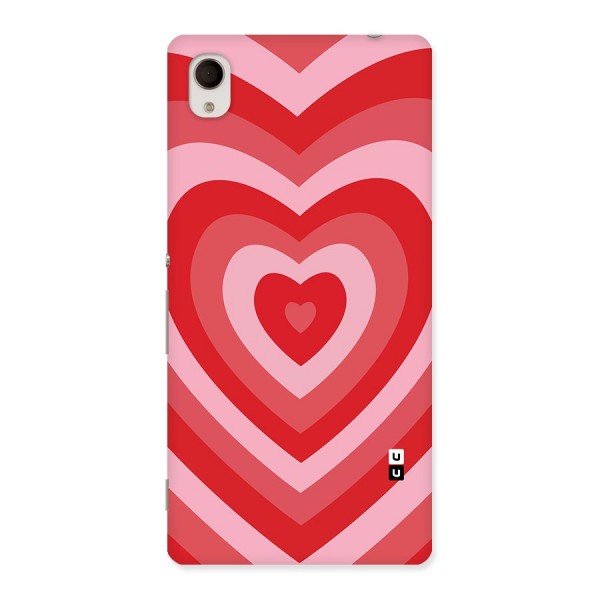 Red Retro Hearts Back Case for Sony Xperia M4