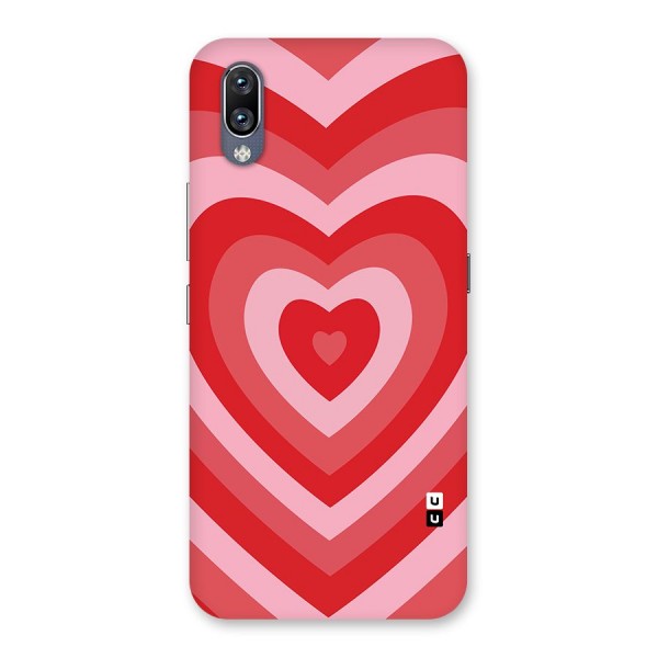 Red Retro Hearts Back Case for Vivo NEX