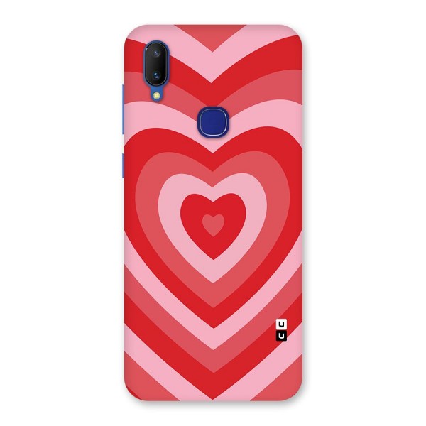 Red Retro Hearts Back Case for Vivo V11