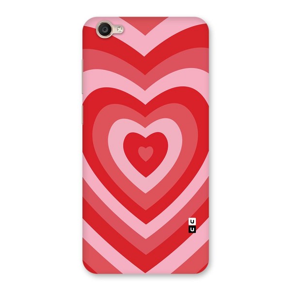 Red Retro Hearts Back Case for Vivo Y55