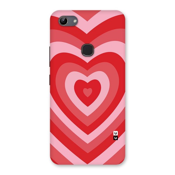 Red Retro Hearts Back Case for Vivo Y81