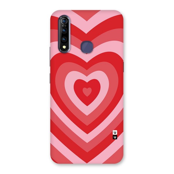 Red Retro Hearts Back Case for Vivo Z1 Pro