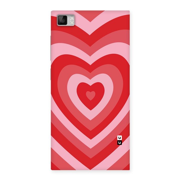 Red Retro Hearts Back Case for Xiaomi Mi3