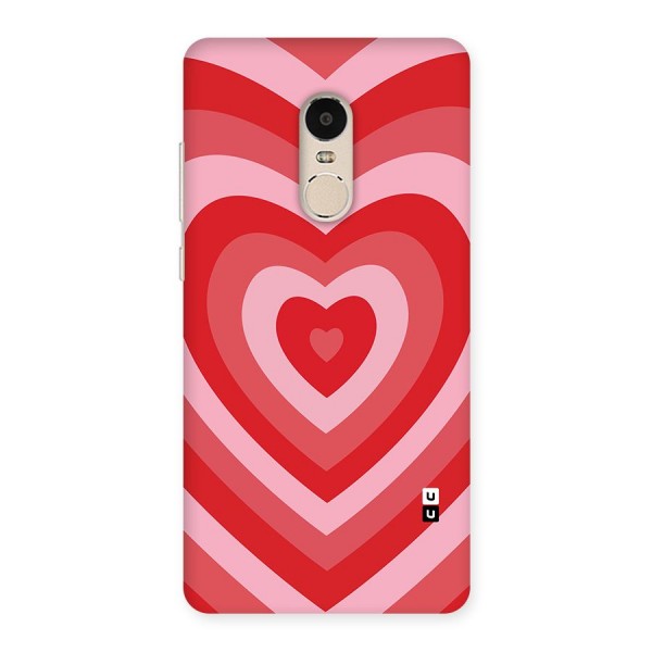 Red Retro Hearts Back Case for Xiaomi Redmi Note 4