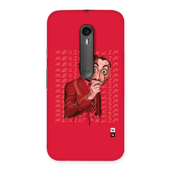 Resistancia Professor Art Back Case for Moto G3