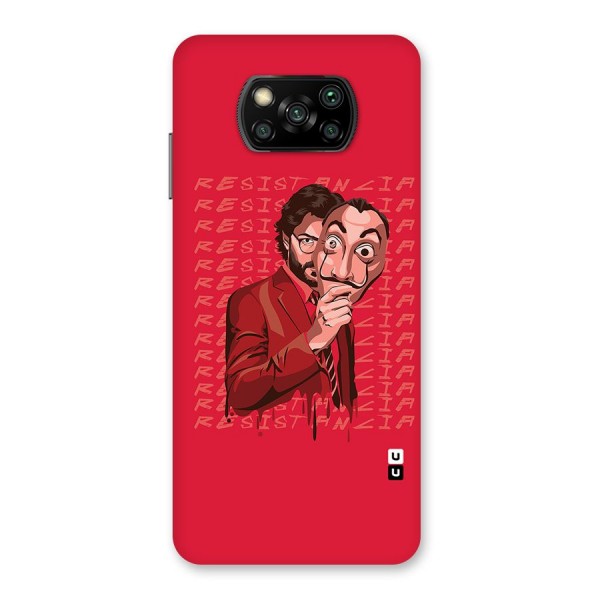 Resistancia Professor Art Back Case for Poco X3