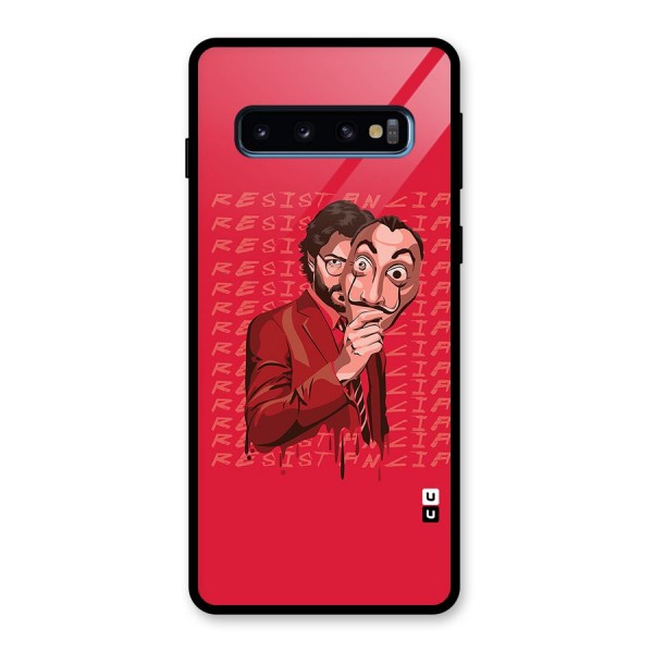 Resistancia Professor Art Glass Back Case for Galaxy S10