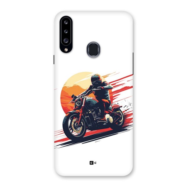 Retro Biker Back Case for Galaxy A20s