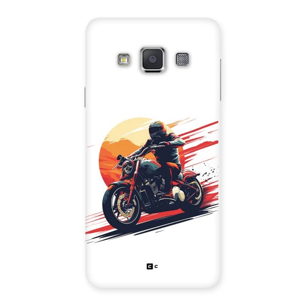 Retro Biker Back Case for Galaxy A3