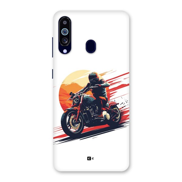 Retro Biker Back Case for Galaxy A60