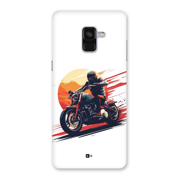 Retro Biker Back Case for Galaxy A8 Plus