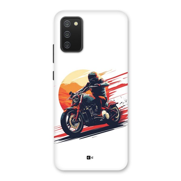 Retro Biker Back Case for Galaxy F02s