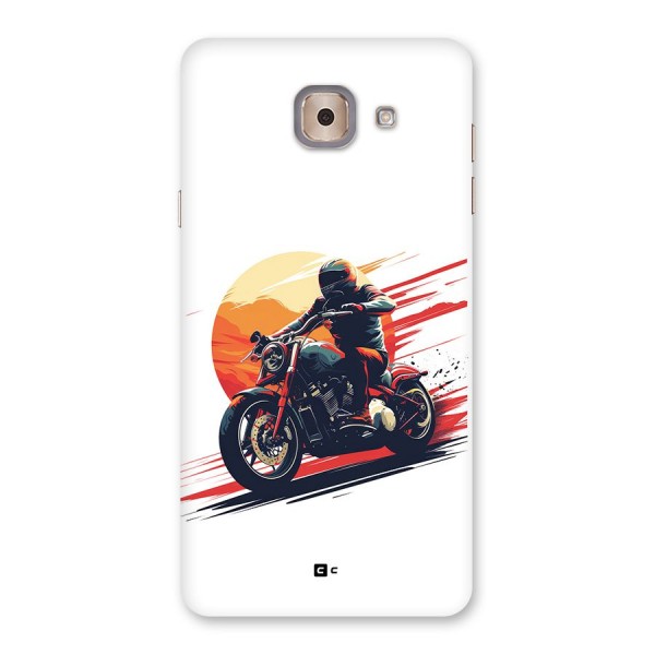 Retro Biker Back Case for Galaxy J7 Max